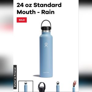 24oz standard mouth Hydroflask-Rain